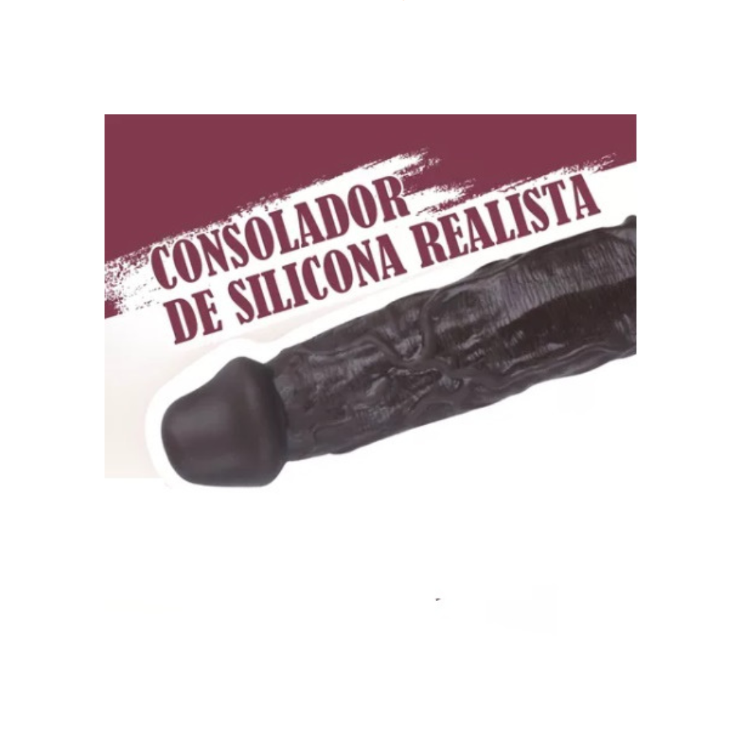 Dildo Chocolatin realista con ventosa 26.5 cm