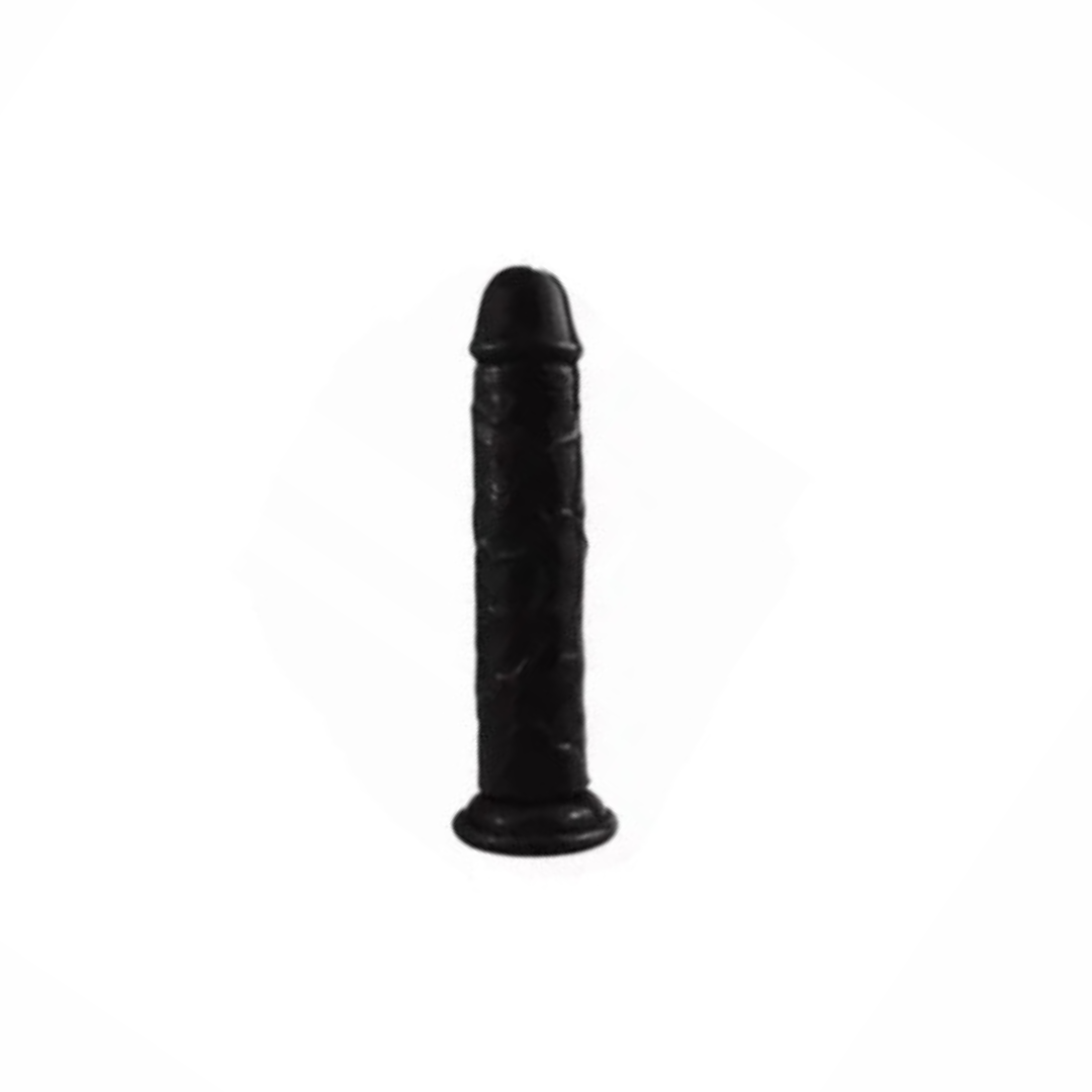 Dildo ADI con ventosa silicona negro 21 cm