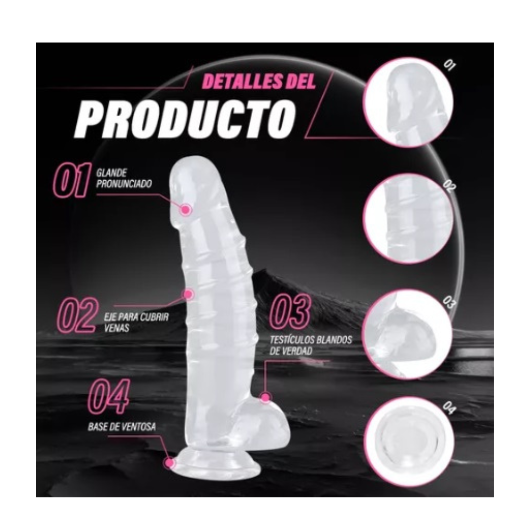 Dildo Memin Negro 23 cm