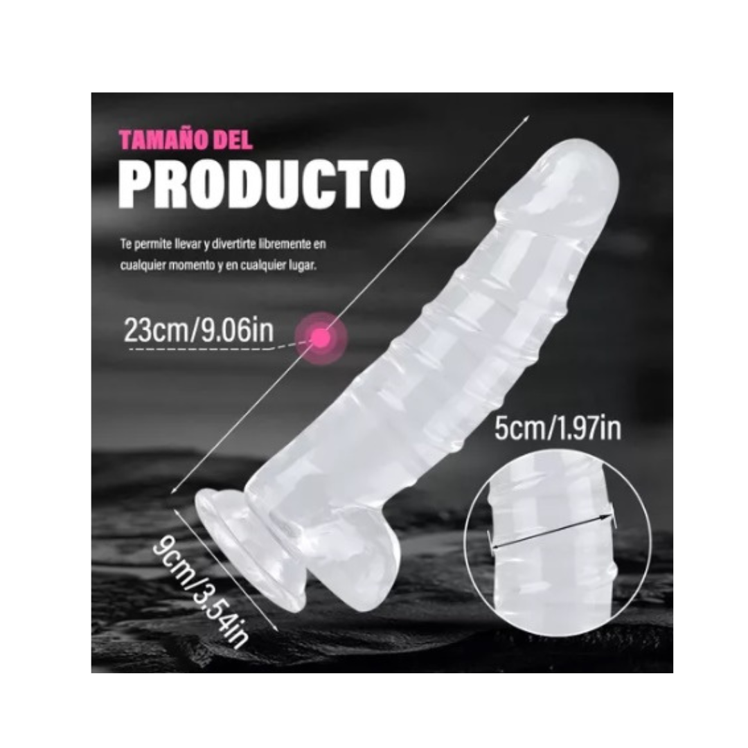 Dildo Memin Negro 23 cm
