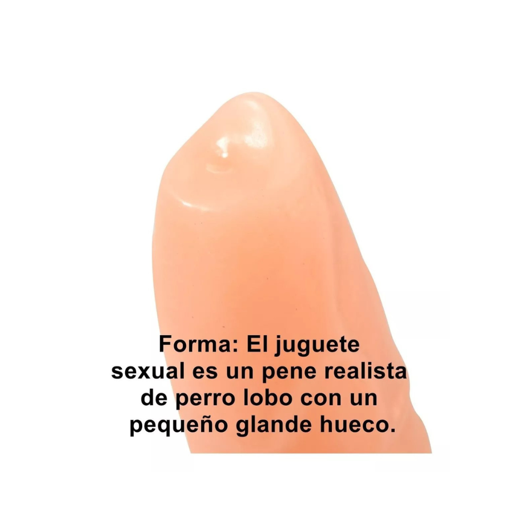 Dildo simulacion perro/lobo con ventosa