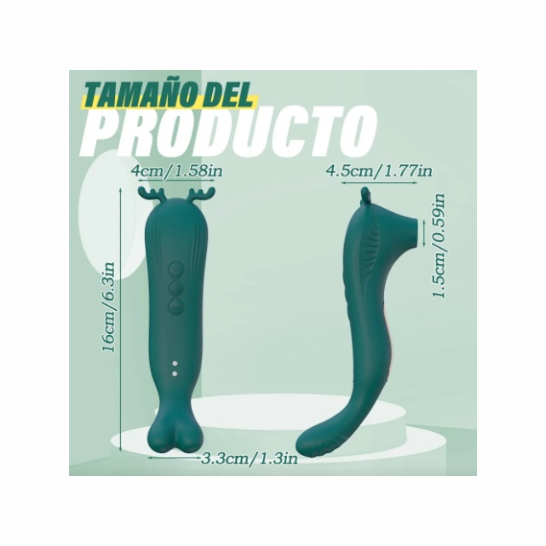 Succionador y vibrador RENO Morado Recargable
