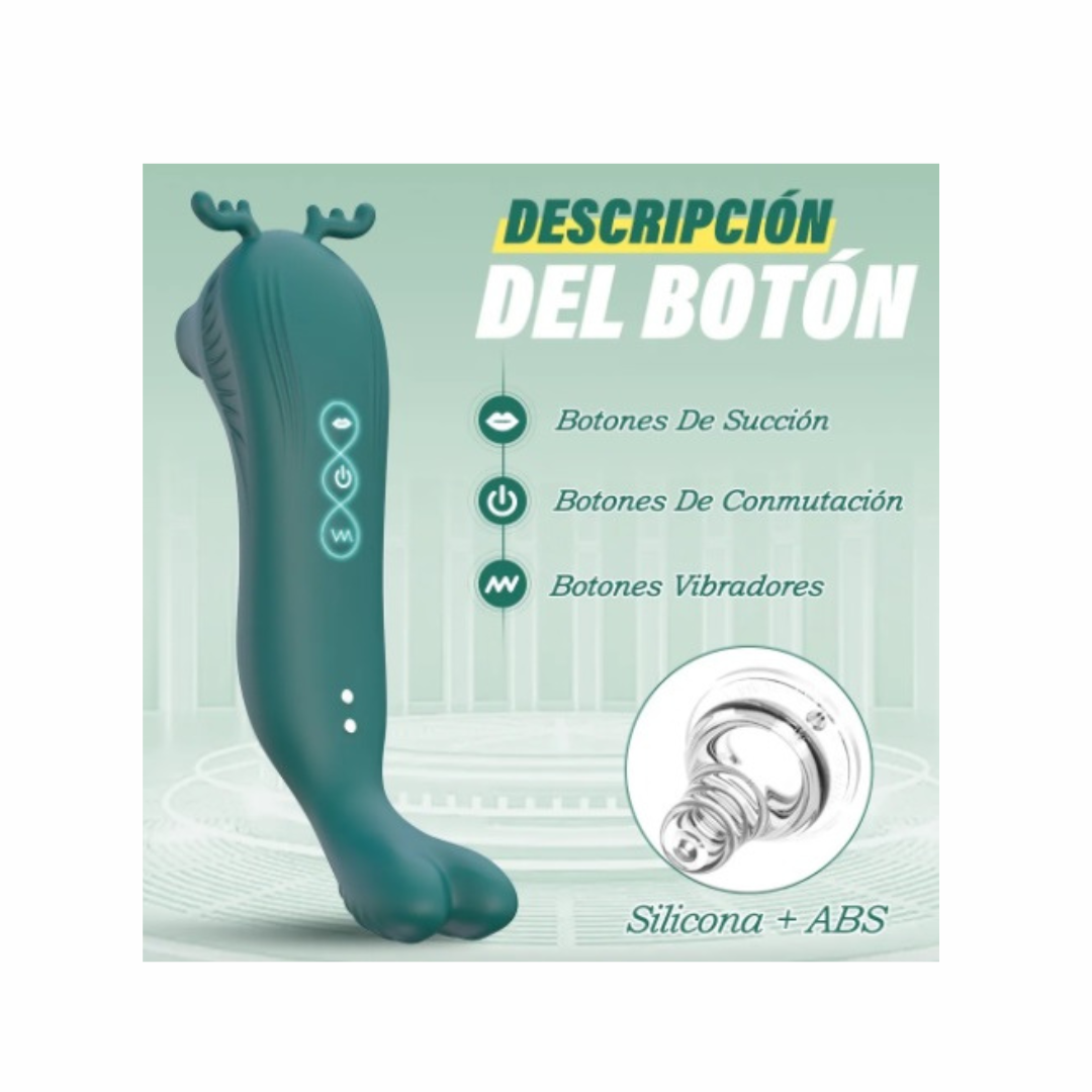 Succionador y vibrador RENO Morado Recargable