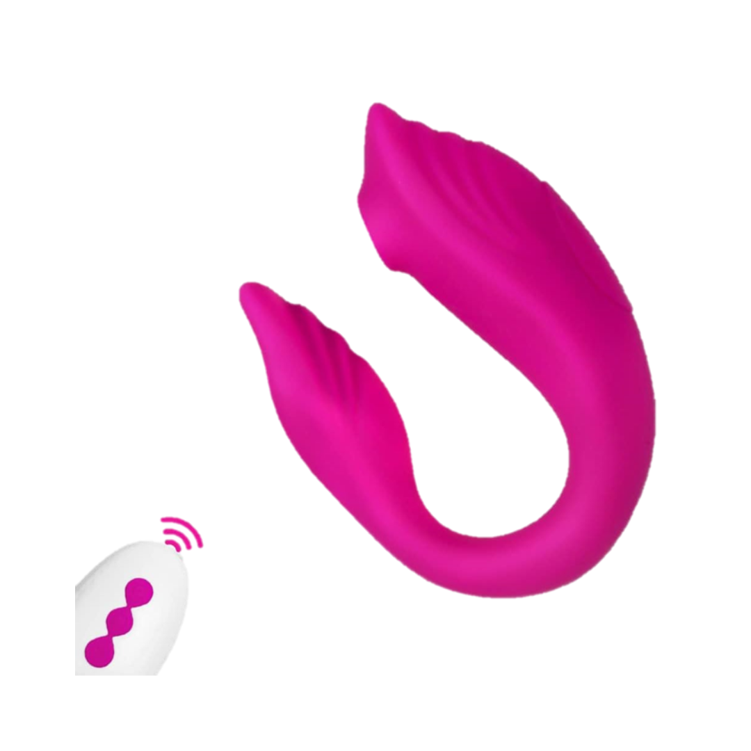 Vibrador U y succionador con control remoto Recargable