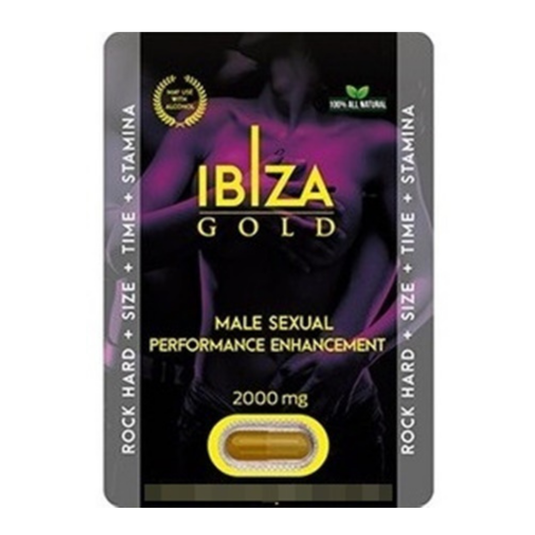 Pastilla Ibiza Gold para hombre 2000mg Dulce Placer Sex Shop 