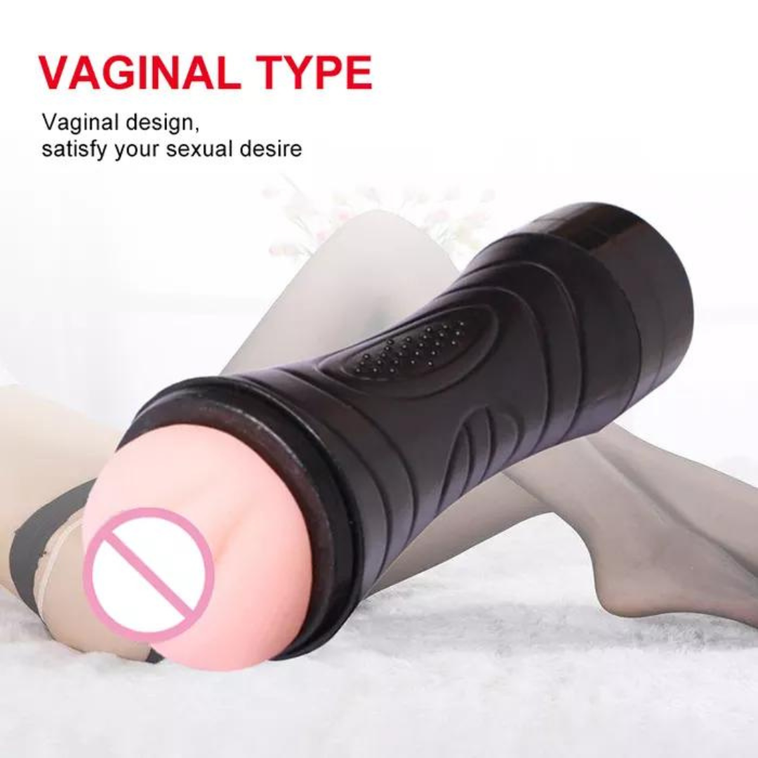 Bussy Masturbador vagina con  vibrador en bote