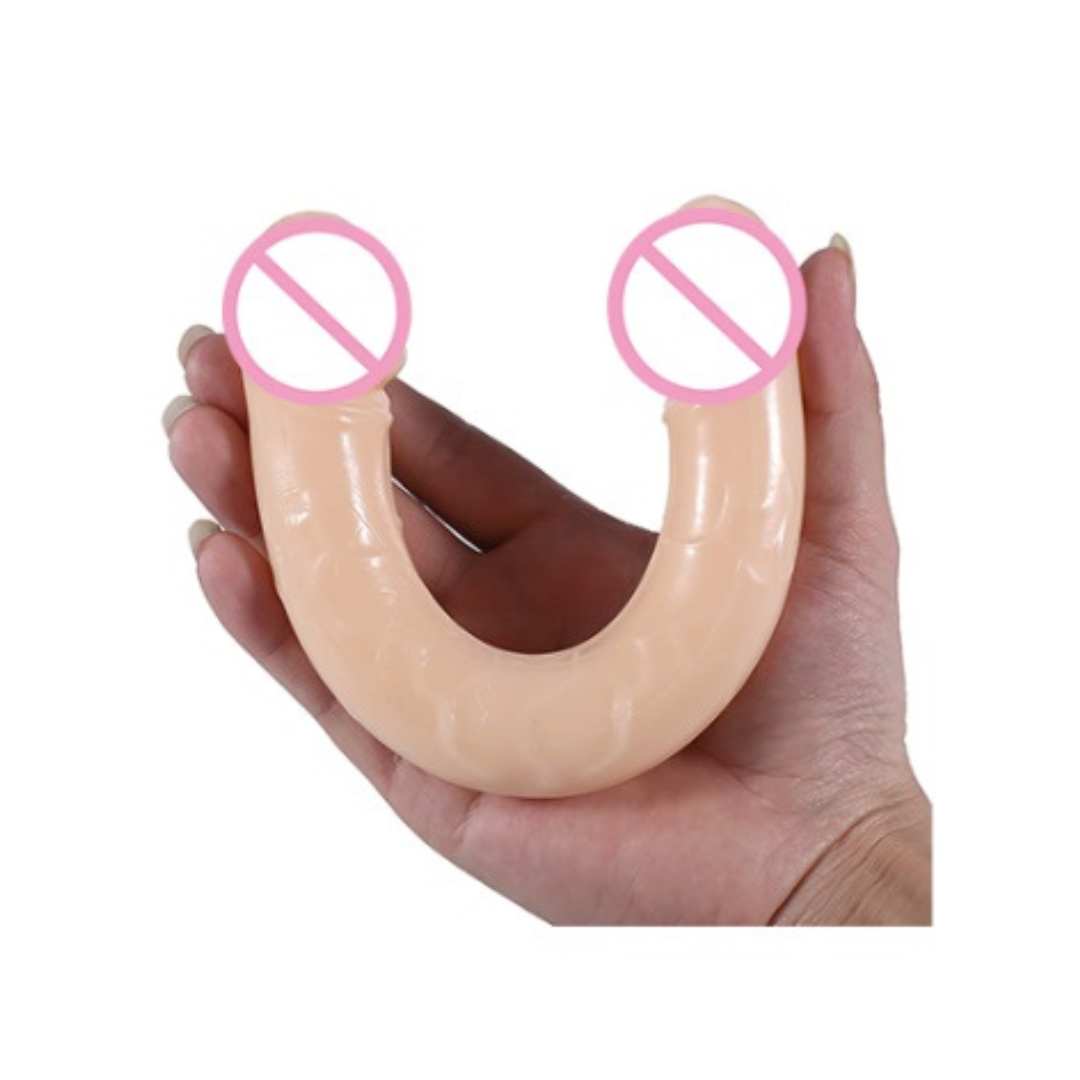 Consolador double dong 9.8" claro