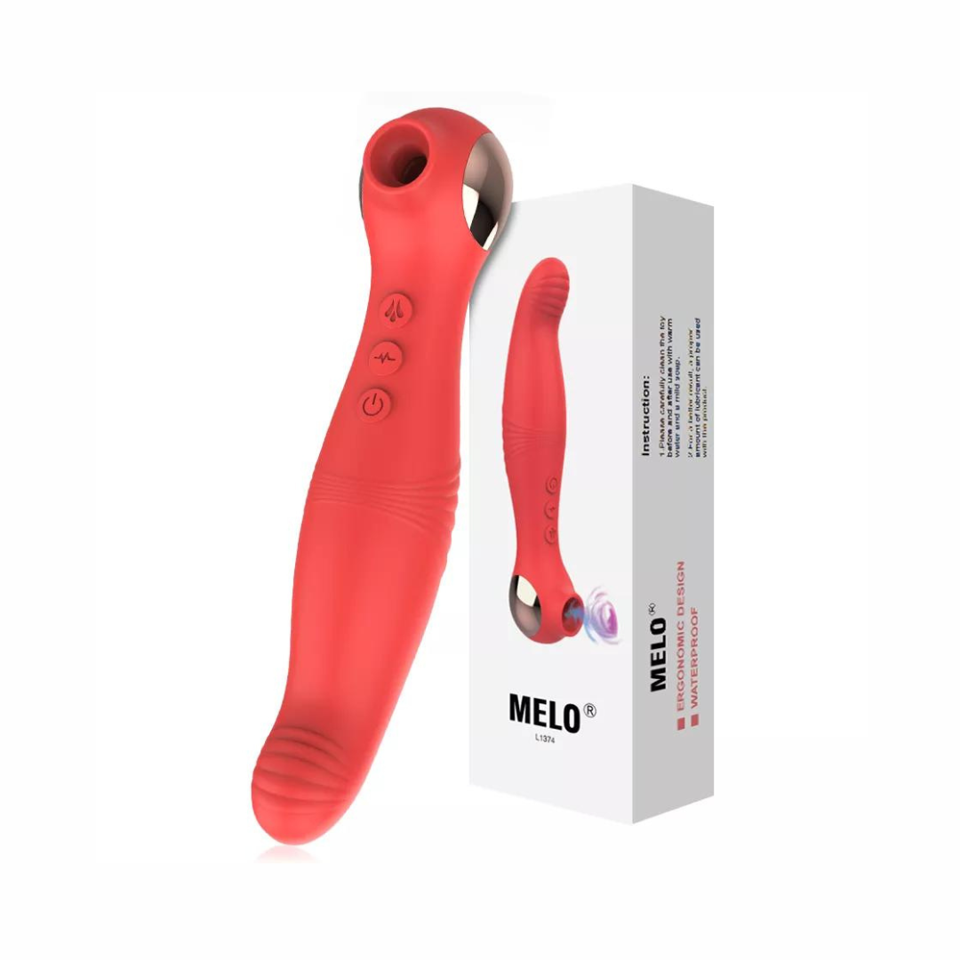 Succionador, vibrador dual 2 en 1 Recargable – Dulce Placer Sex Shop