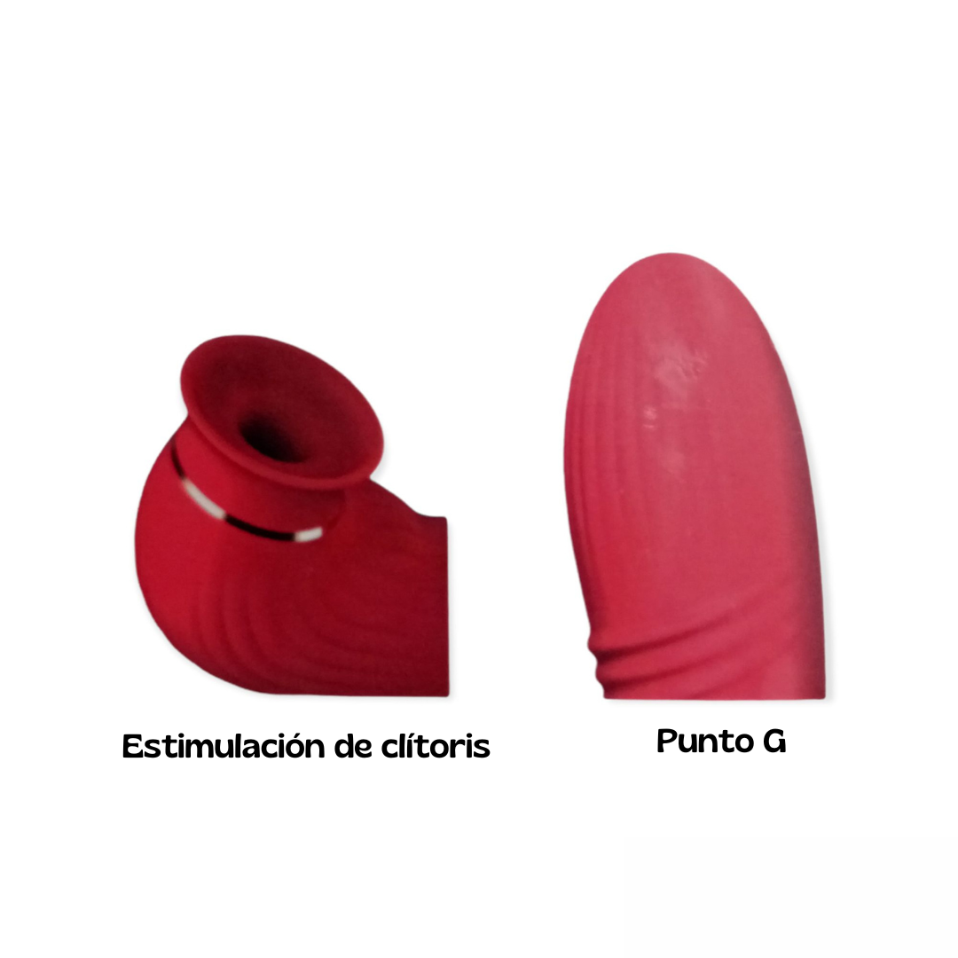 Suction Rabbit Vibrator MELO color Naranja Recargable