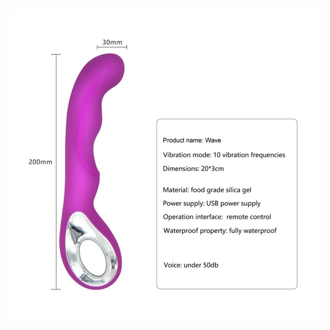 Luxury G-Spot vibrador con agarre Morado Recargable