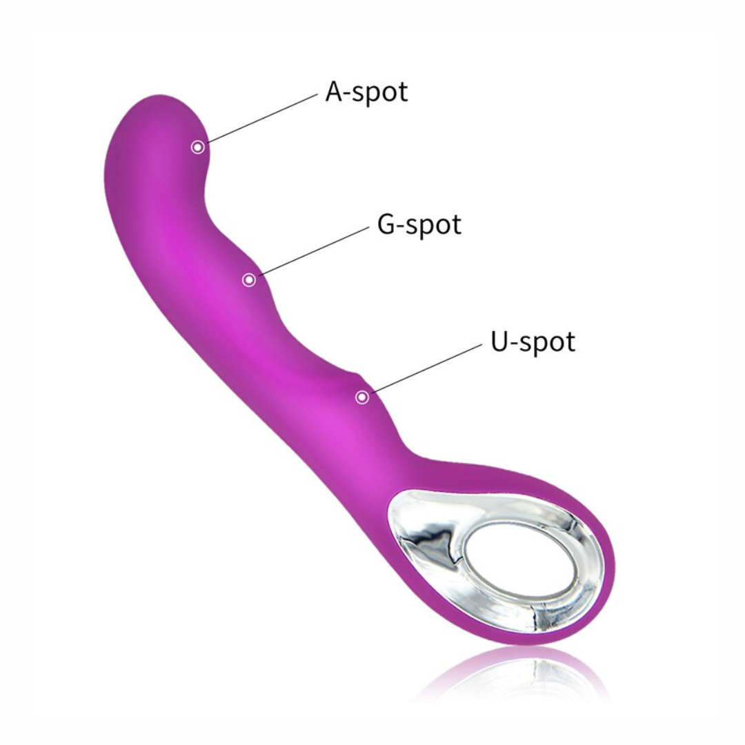 Luxury G-Spot vibrador con agarre Morado Recargable