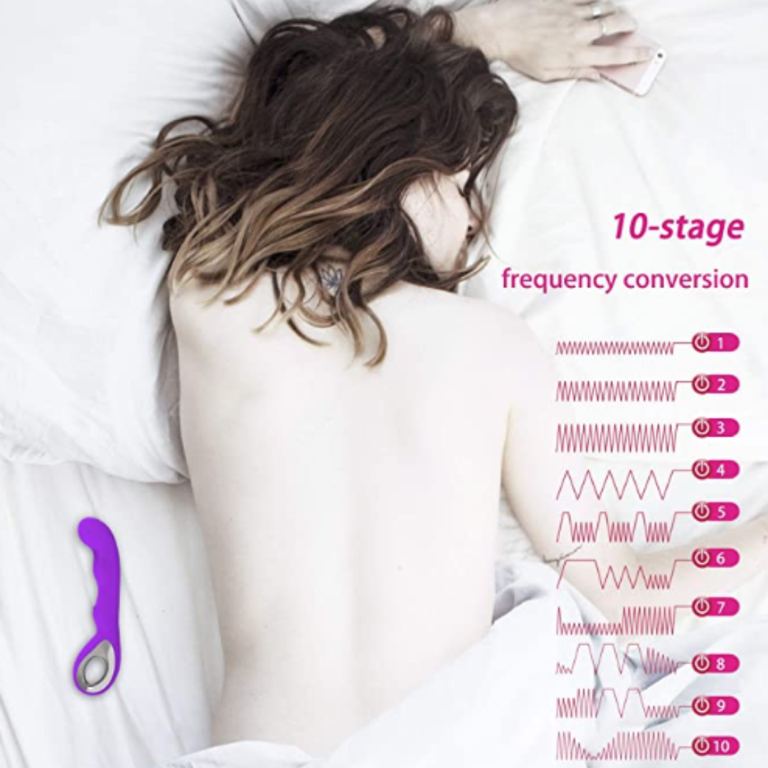 Luxury G-Spot vibrador con agarre Morado Recargable
