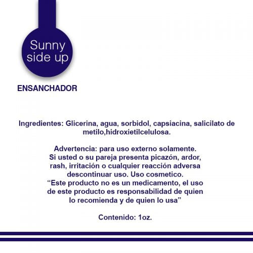Lubricante Ensanchador Sunny side up 29ml.