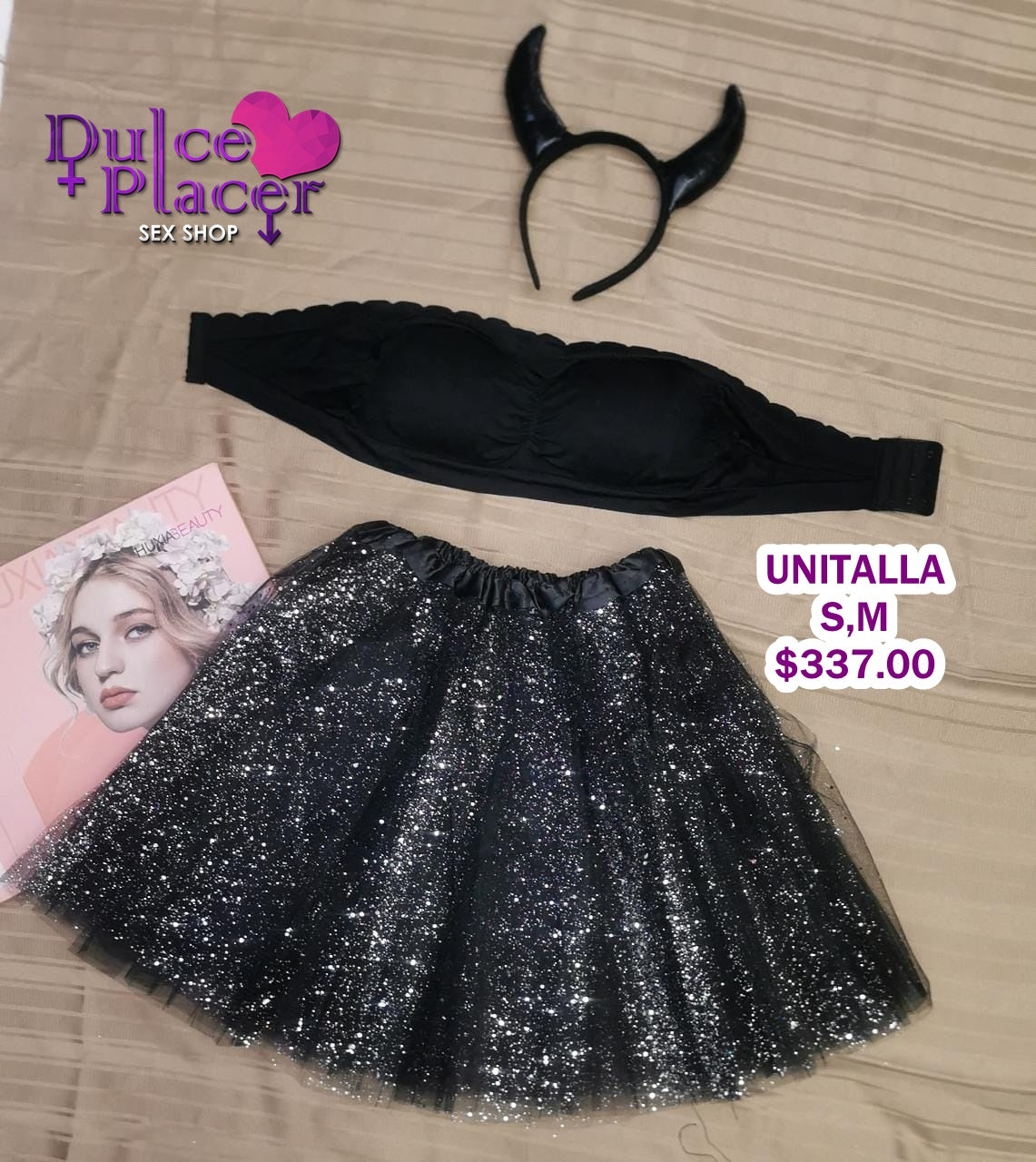 Lencería temática Brujita negra – Dulce Placer Sex Shop