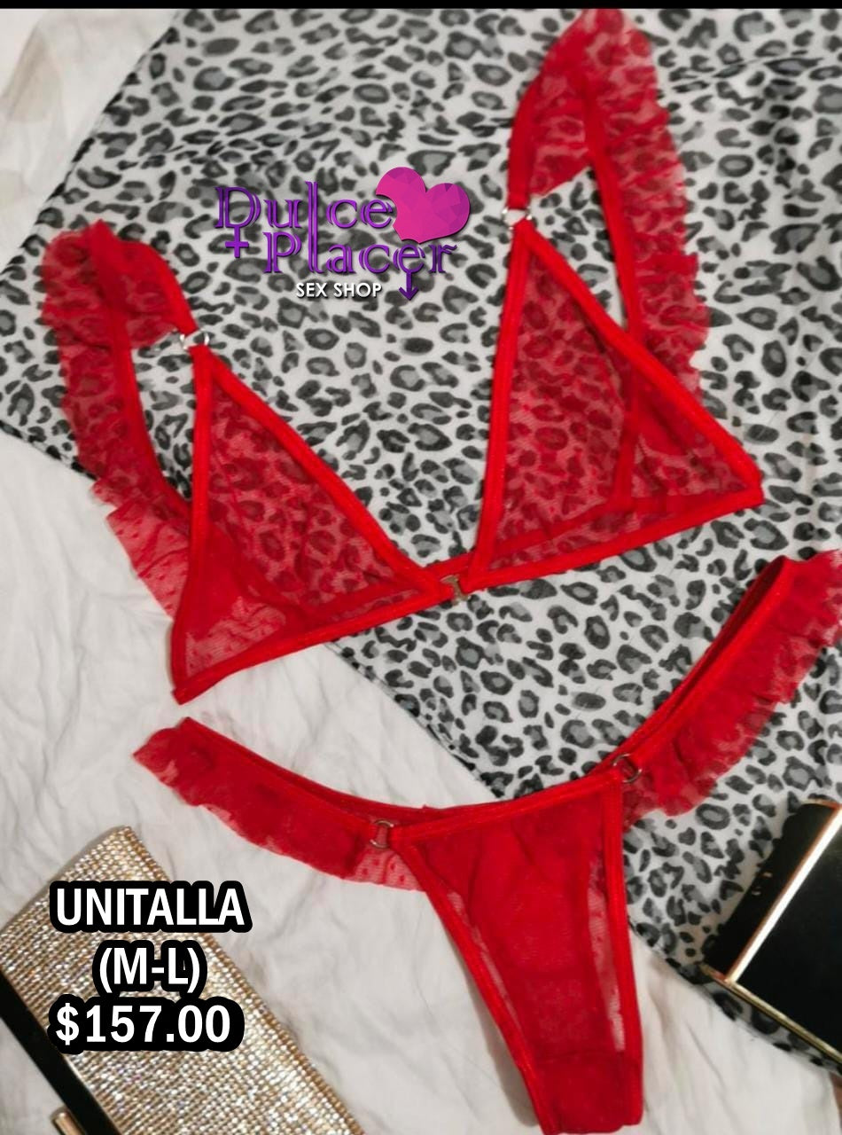 Conjunto Mesh Olán Rojo
