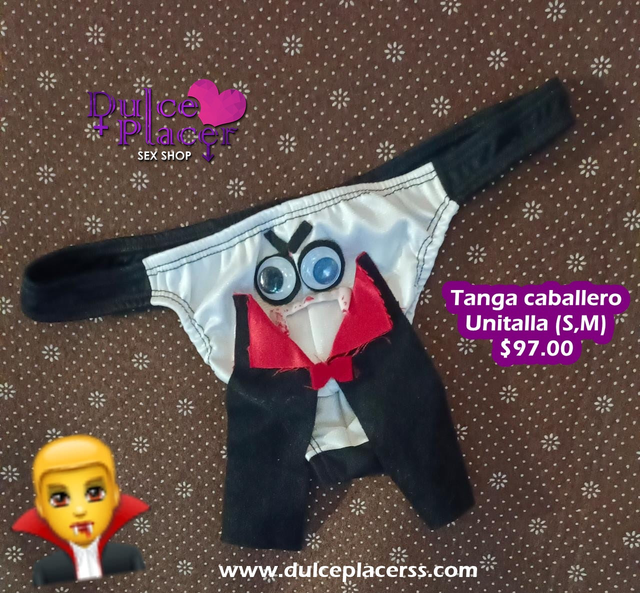 Tanga masculina temática Vampiro