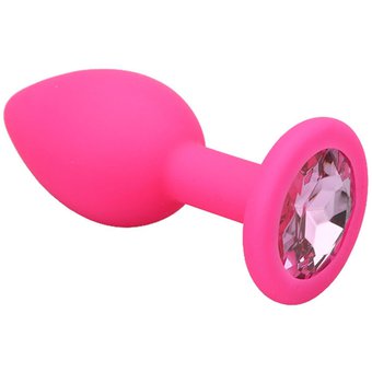 Butt Plug Silicona rosa CHICO