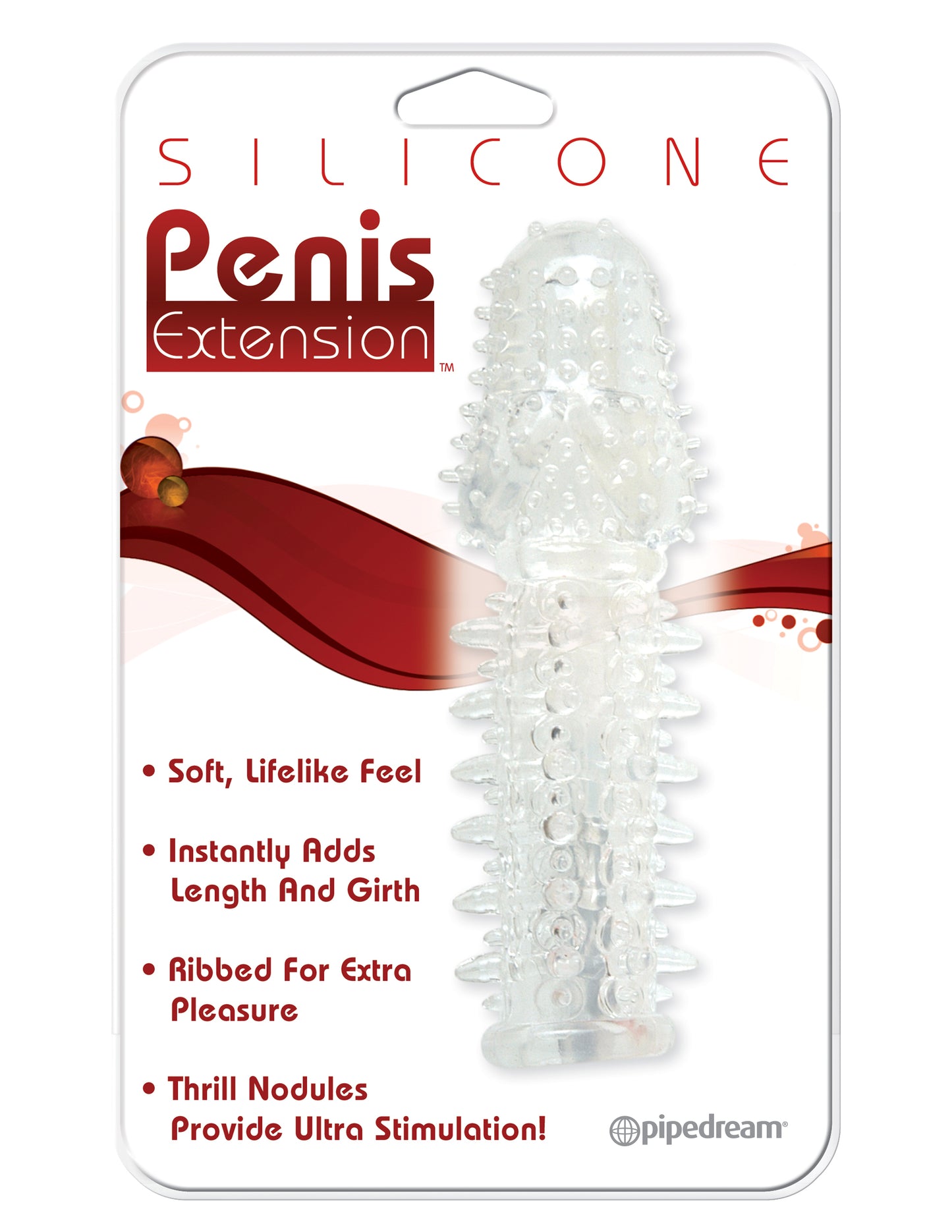 Funda Silicone Penis Extension - Clear