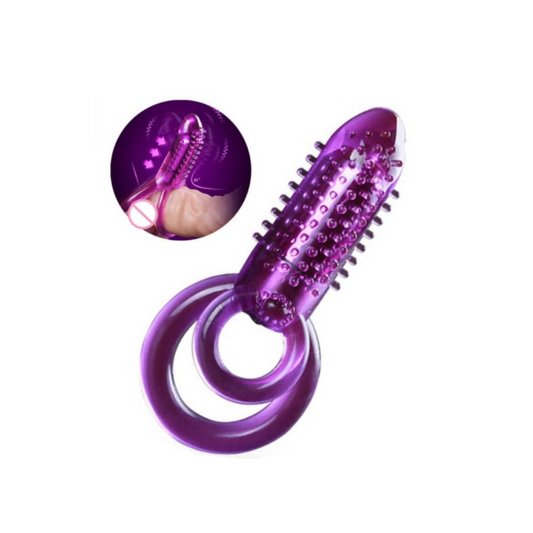 Anillo para pene con estimulador vibrador punto g