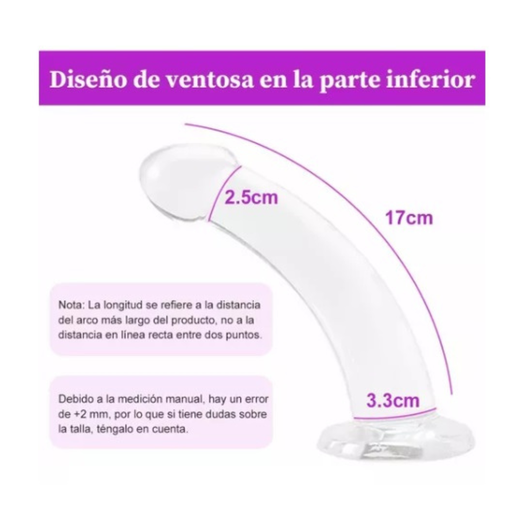 Arnés Strap On con Dildo Efecto transparente