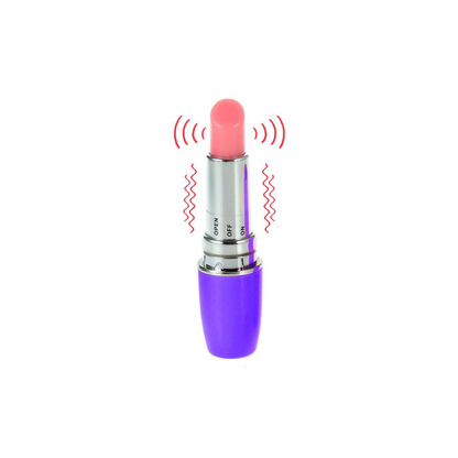 Mini vibrador Lipstick Vibe Morado 9cm