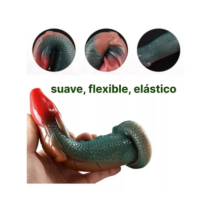 Dildo Dragon texturizado con ventosa 19.5cm