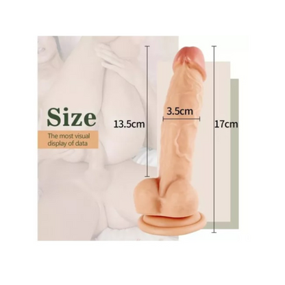 Dildo realista claro 17cm