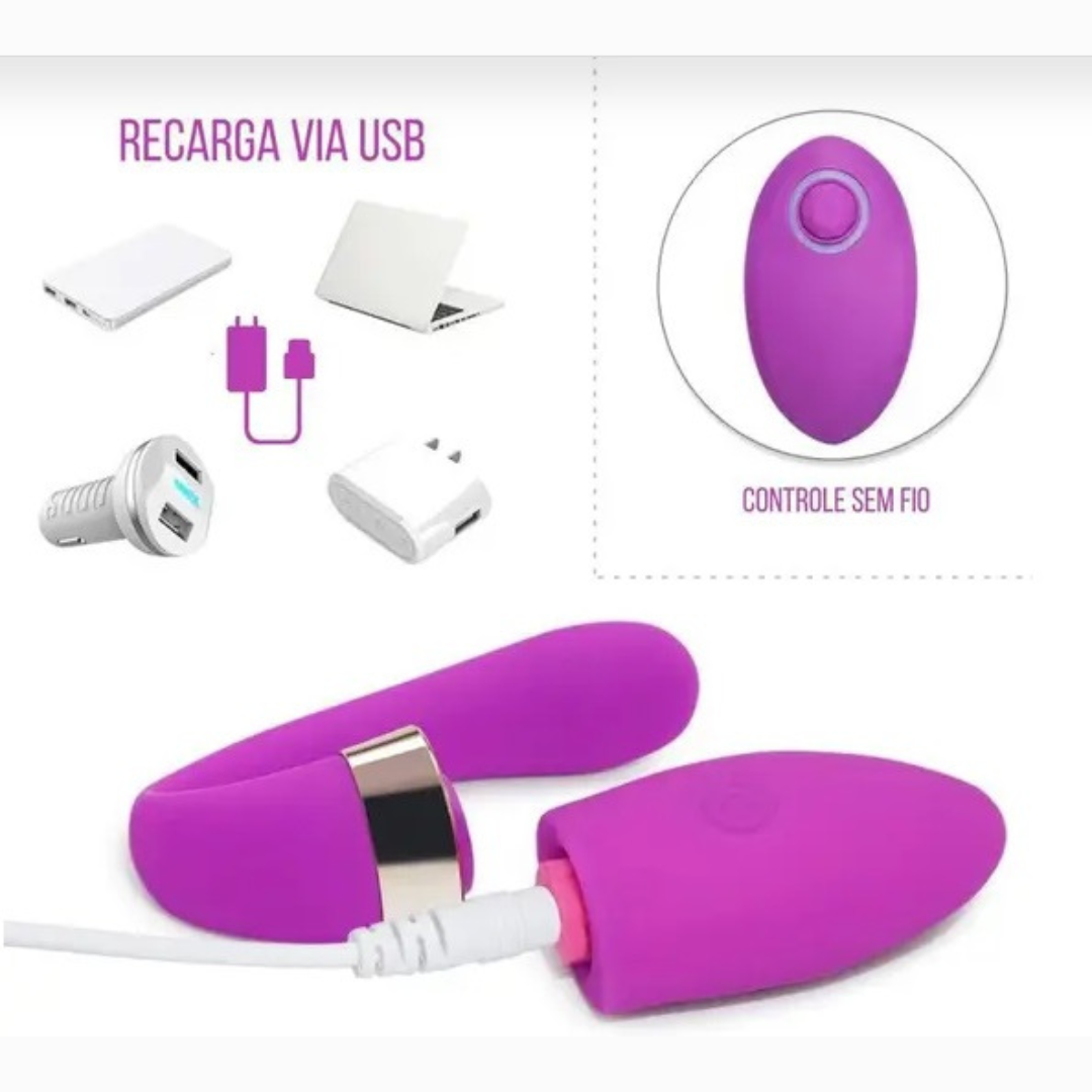 Huevo vibrador de parejas con control