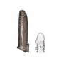 Kit funda para pene con mini extensión 3 cm en la punta y mini funda cabeza