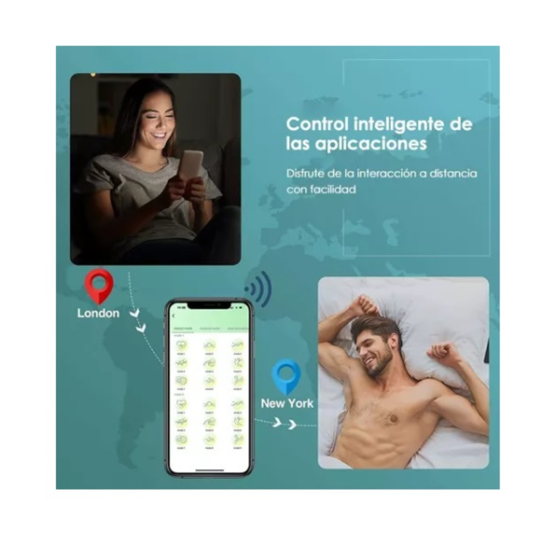 Masturbador Manga vibradora re cargable y Control a distancia de APP