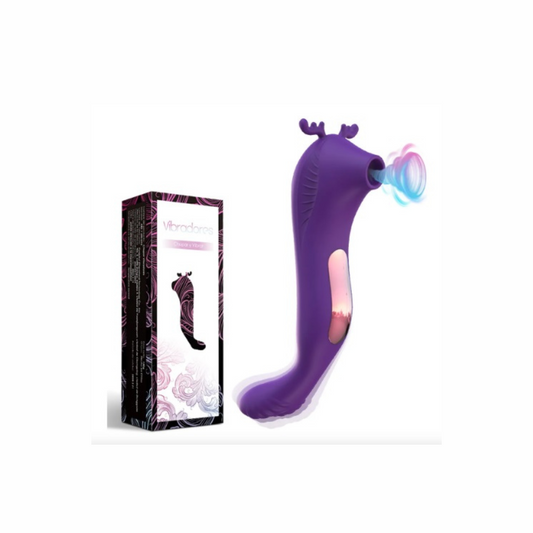 Succionador y vibrador RENO Morado Recargable