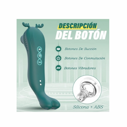 Succionador y vibrador RENO Morado Recargable