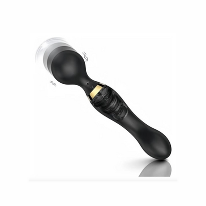 Vibrador Dual Masajeador Punto G y Clit* Recargable Negro
