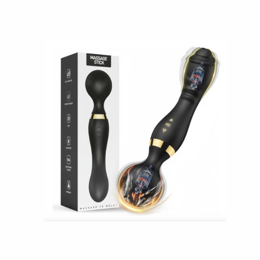 Vibrador Dual Masajeador Punto G y Clit* Recargable Negro