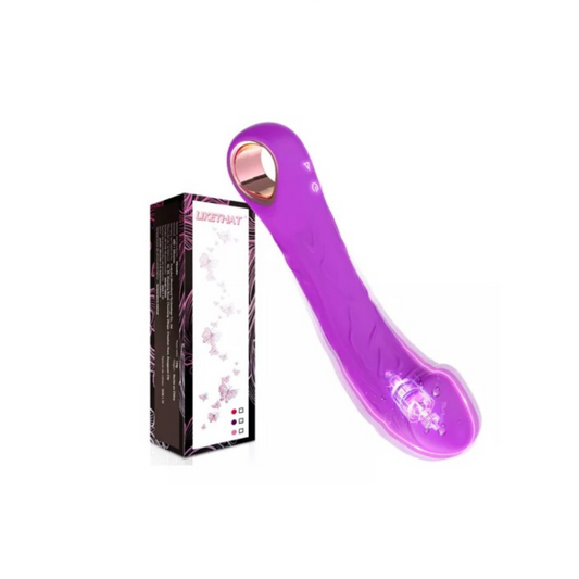 Vibrador LIke consolador estimulador punto g Recargable Morado 20 cm