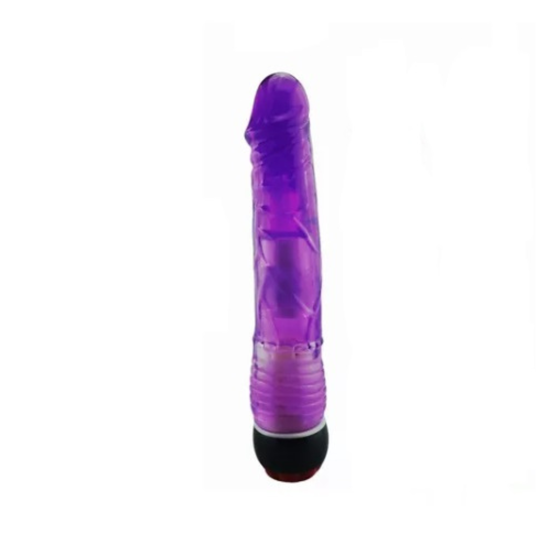 Vibrador Jelly con luz Led Purple