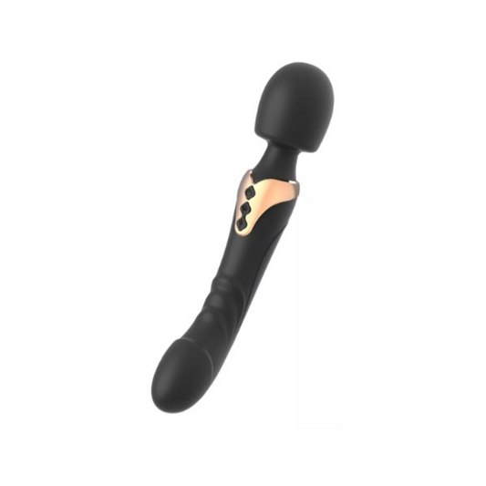 Vibrador masajeador micrófono doble punta recargable