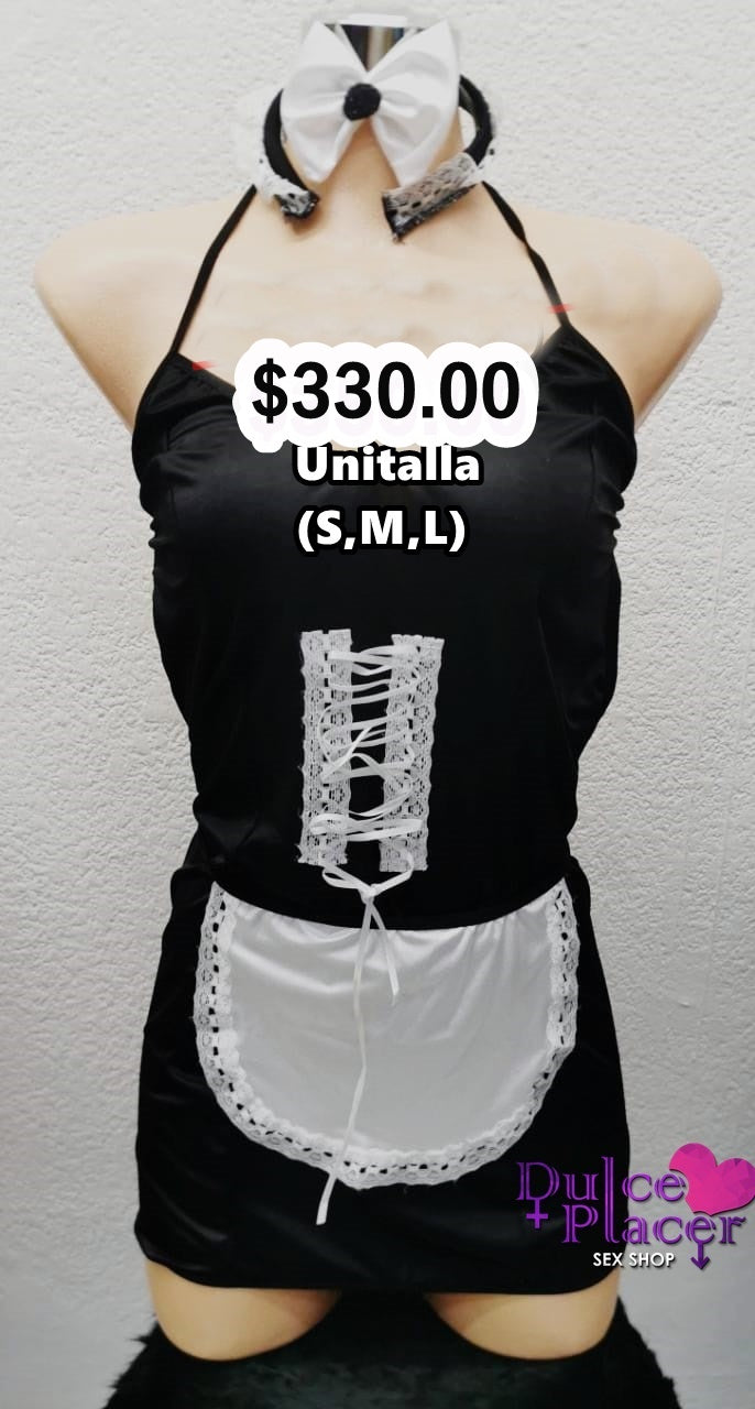Lencería temática mucama vestido