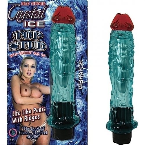 Vibrador RED TIPPED CRYSTAL ICE TOP STU