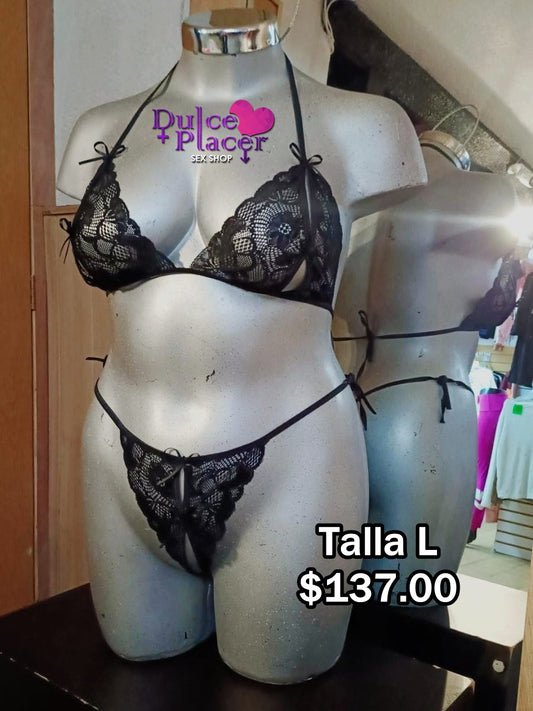 Coordinado de aberturas Talla Grande Negro