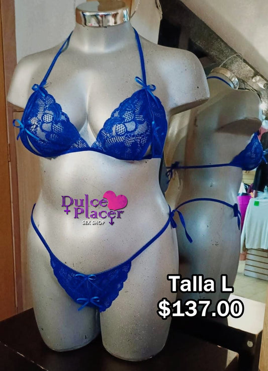 Coordinado de aberturas Talla Grande Azul Rey