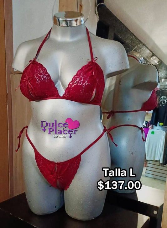 Coordinado de aberturas Talla Grande Vino