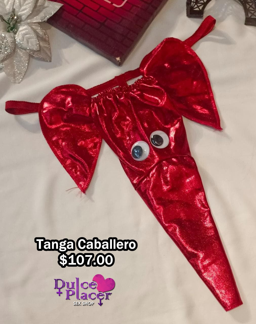 Tanga caballero elefante metálica Roja