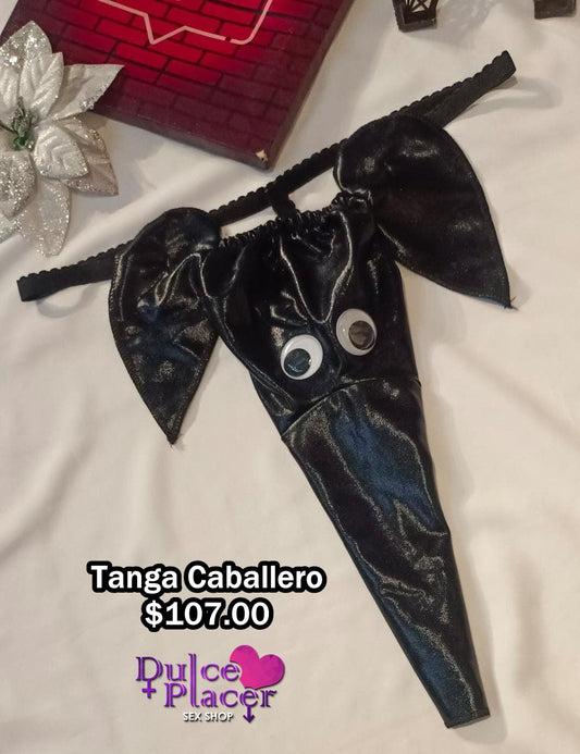Tanga caballero elefante metálica Negra