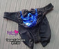 Tanga caballero smokin metálica azul rey
