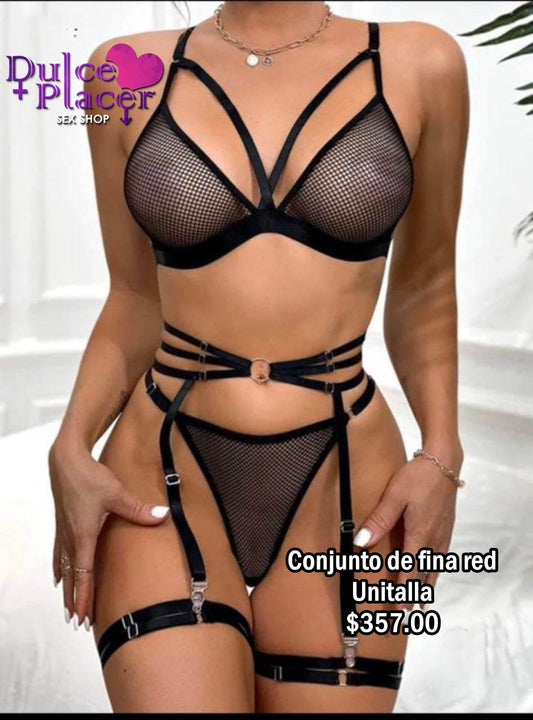 Conjunto fina red Liguero-arnés