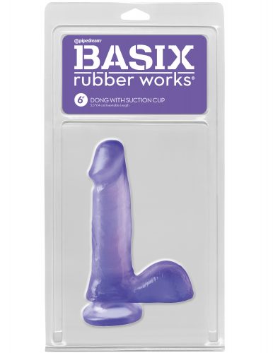 Dildo Jelly Basix Rubber Works Purpura 6"