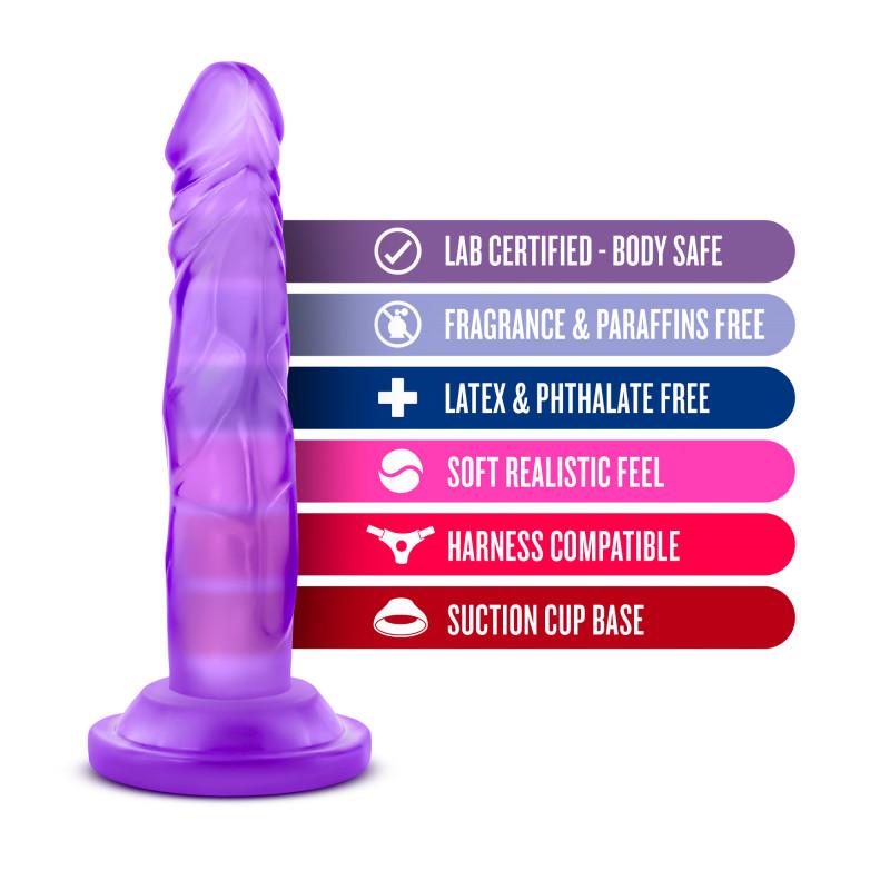 NATURALLY YOURS 5 INCH MINI COCK PURPLE