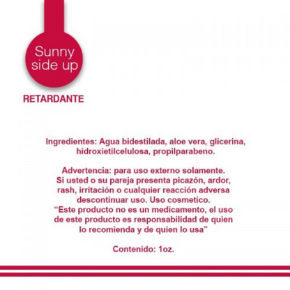 Lubricante Retardante Sunny Side Up