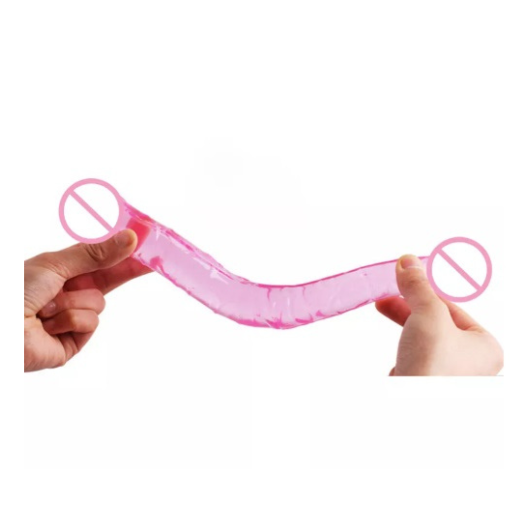 Consolador double dong 9.8" pink